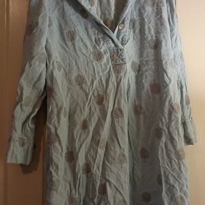 Soft Surroundings Blue Mini Dress